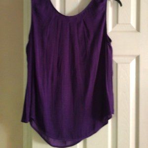 Purple Sleeveless Blouse